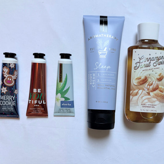 Bath and Bodyworks BABW 3 mini lotion, 1 showergel 1 bodycream Aromatherapy Sleep ALL NEW