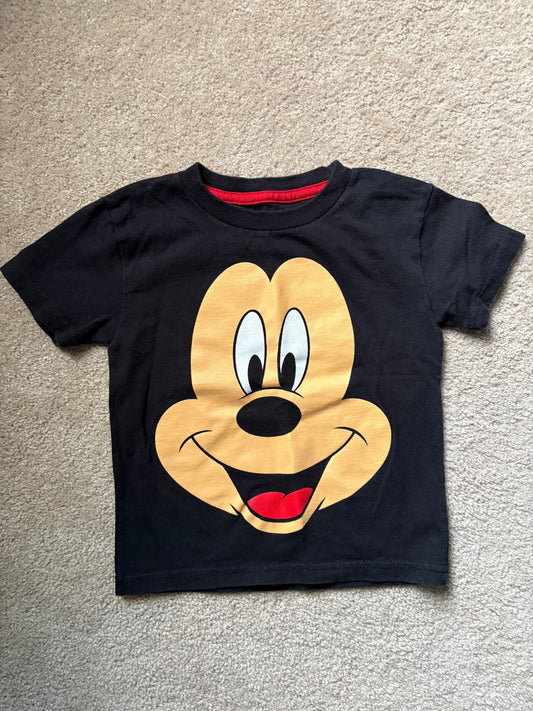 Disney Mickey Mouse graphic t-shirt, 3T black NWOT like new, thick 100% cotton, Made in El Salvador 3T