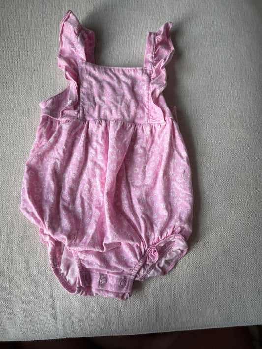 Carters VGUC floral bubble romper 18 Months