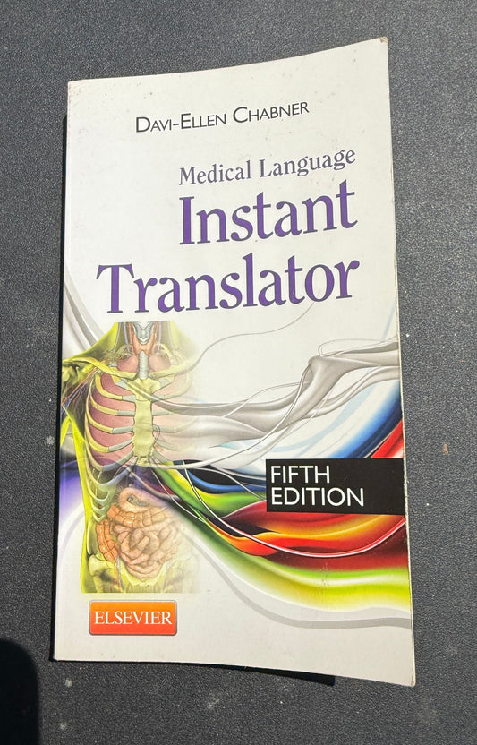 Medical Language Instant Translator Fifth edition ELSEVIER Book-Non-Fiction