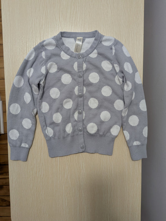 Cherokee Cherokee 3T Gray & White Polka Dot Cardigan 3T