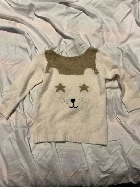 Carter Sparkly bear sweater 18 Months