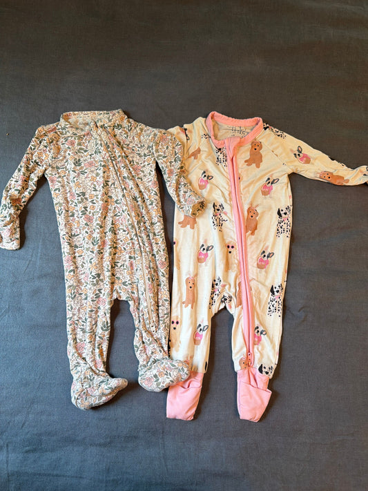 In my Jammers/Angel Dear 0-3M bamboo onsies 3 Months