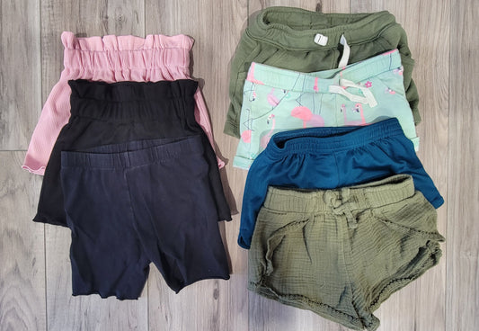 Old navy, jumping beans, carter's 7 pack girls shorts 2T 2T