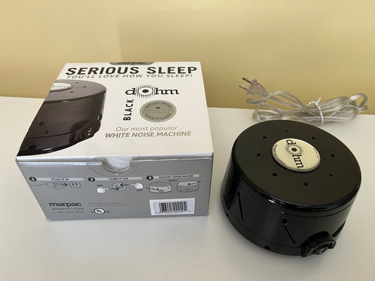 Dohm white noise machine Black with settings to adjust volume and tone Small Appliance