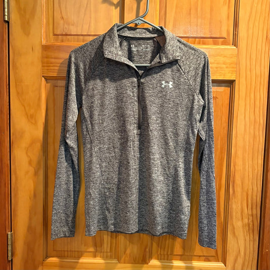 Under Armour UA gray long sleeve Dri fit quarter zip shirt size S loose fit Men's - S