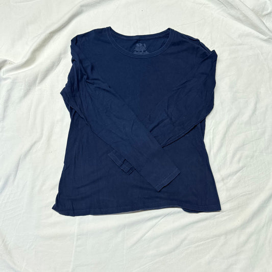 Fruit of Loom - Ladies - Sz XL L Slv - Navy T-Shirt Women's - XL