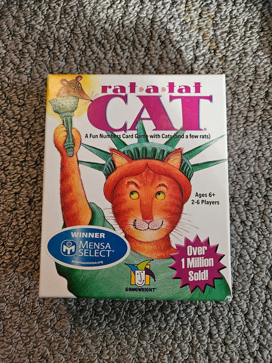Gamewright Rat-a-Tat Cat game Numbers card game Games