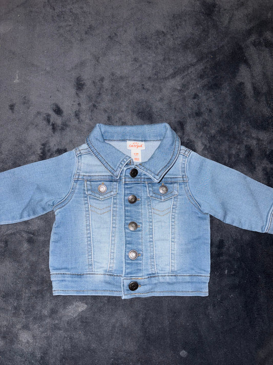 Cat & Jack 0-3 Months Denim Jacket Like New Button Denim Jacket 3 Months