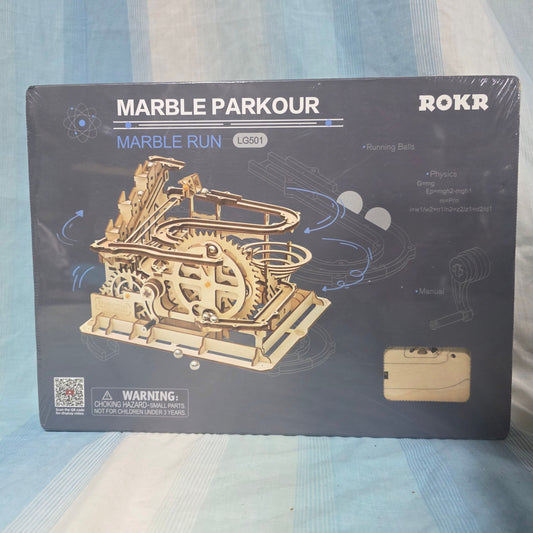Robotime ROKR Marble Parkour 3D wooden puzzle NEW Working marble run Puzzle