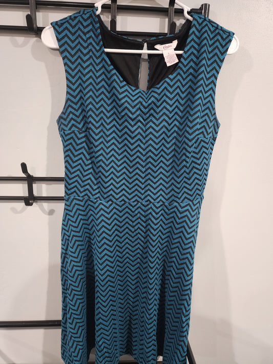 Candie's - L, Short Dress Blue & Black Women's - L