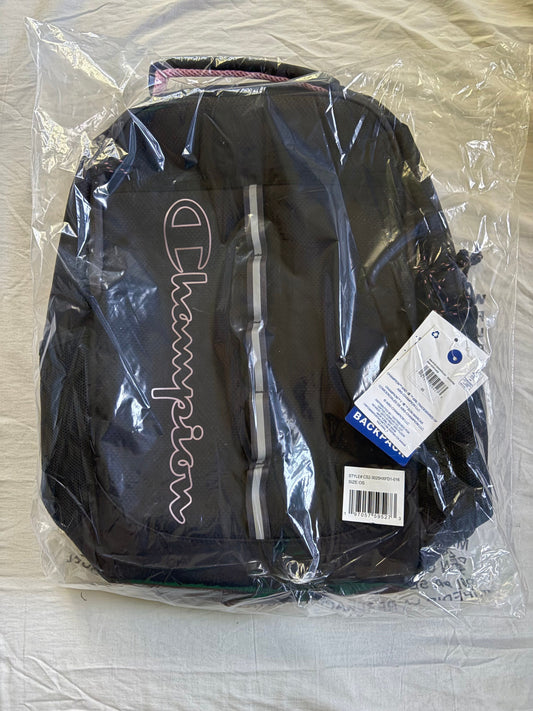 Champion, backpack Black Gray and pink, new in bag Child
