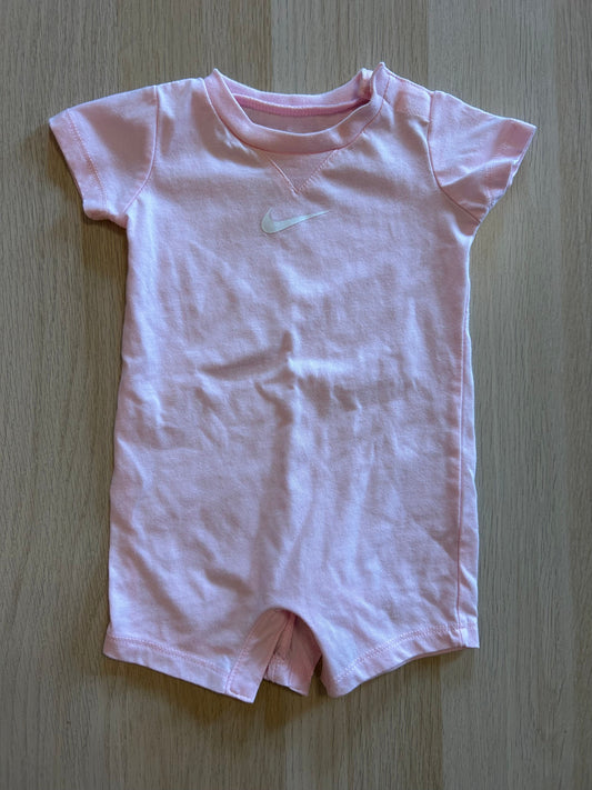 Nike 0-6 month solid pink onesie Fits like a 3m Newborn