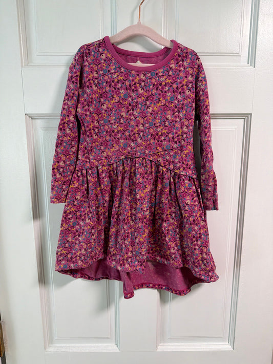 Tea Pink floral dress 4T/4