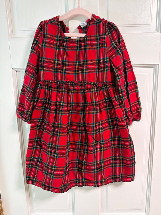 Old navy Flannel Christmas dress 4T/4