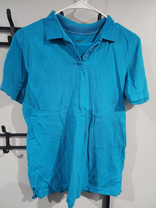 White Stag, M, Golf Shirt Short Sleeve, Blue Women's - M