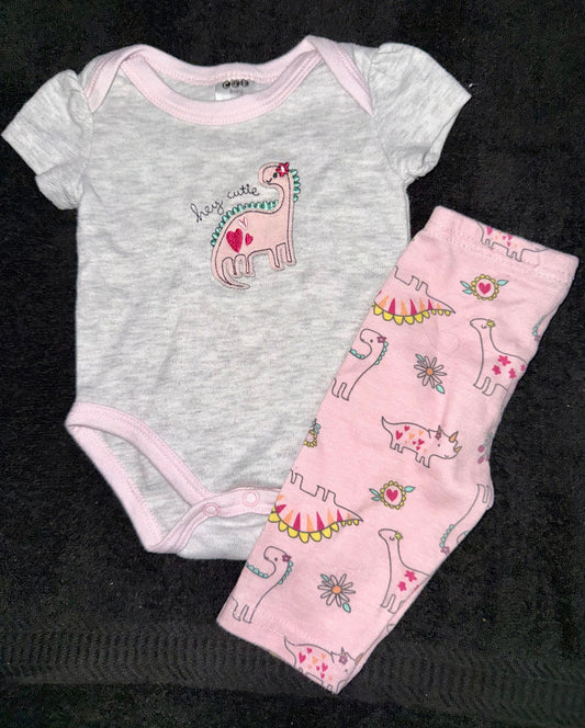 Pink dinosaur outfit 0-3 months Pink dinosaur outfit 0-3 months 3 Months