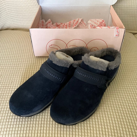 Easy Spirit CLOGS blue with gray trim NEW IN BOX 12 (Adult)
