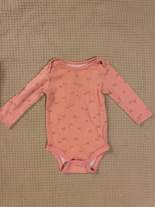 Okie Dokie Cotton long sleeve onesie 9 Months
