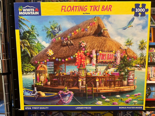 White Mountain Puzzle 1000 piece puzzle. No smoking/No pet home. Assembled once.