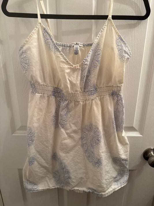 Tommy Hilfiger Cream/blue paisley camisole Women's - M