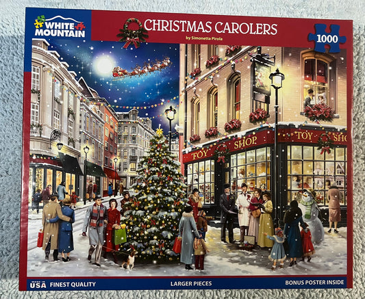 White Mountain Puzzle 1000 piece puzzle. No smoking/No pet home. Assembled once.