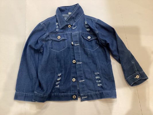 Unknown Jean jckt designed with 8 frays on each side Unicorn on back 10