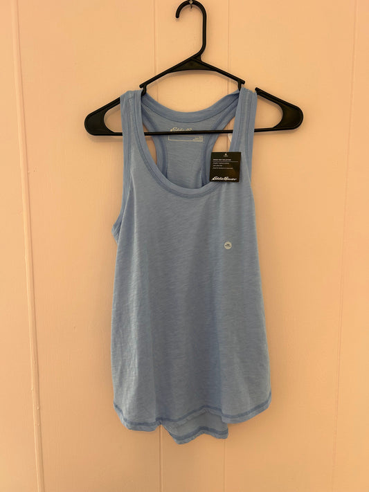 Eddie Bauer peak blue tryout racerback tank top NWT Women's - XS