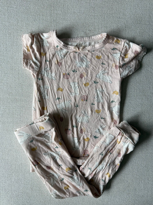 Milkberry pjs Easter guc rayon bamboo tee and pants pjs 18 Months
