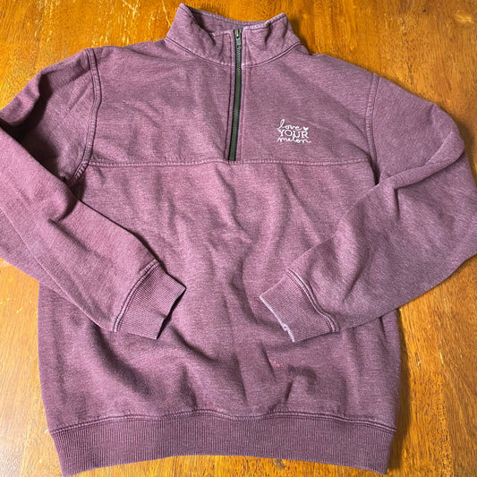 Love your melon Purple pullover zip sweatshirt Women's - M