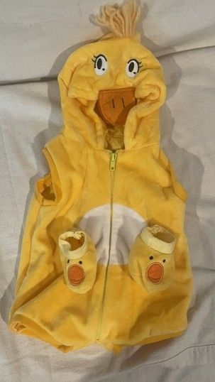 Duck Costume Bodysuit and booties Newborn