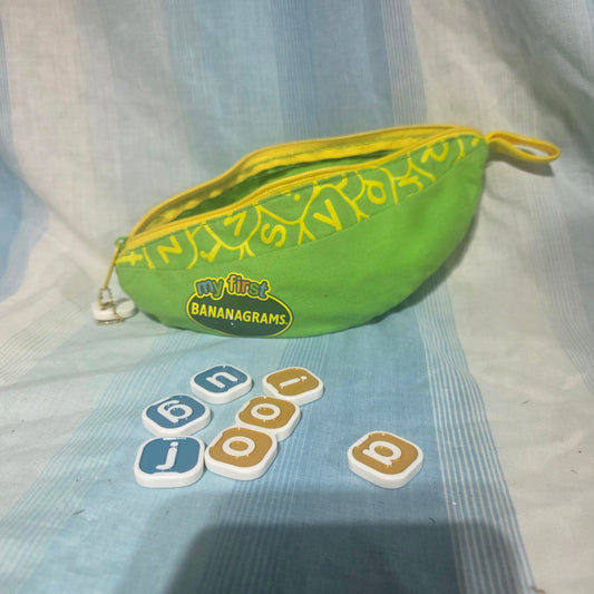 My First Bananagrams, a word-building game designed for young children aged 4 and up. Games