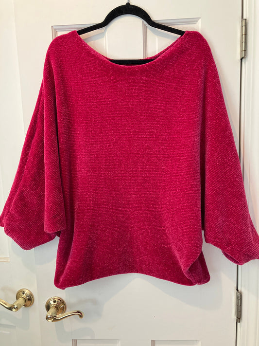 Size xl super soft velvety oversized sweater 3 quarter length sleeves loose fit sleeves Women's - XL