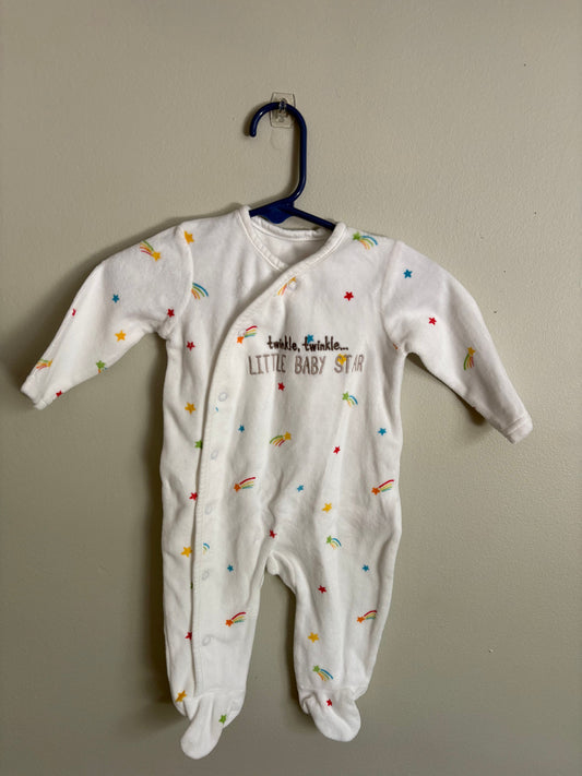 Dunnes Stores Fleece Baby Sleeper Size 0-3 Months 3 Months