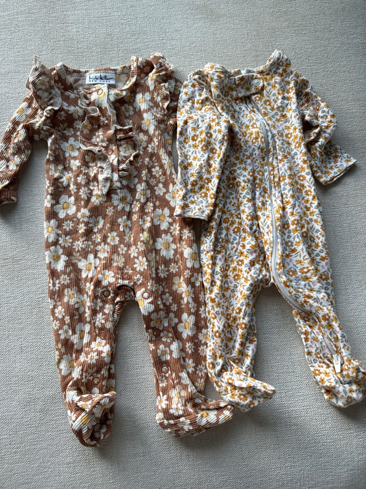 Carters, Nicole miller GUC 0-3 fall floral bundle 3 Months