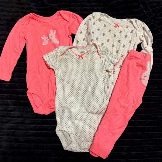 Carters Easter Bunny orange outfit set 12 months Carters Easter Bunny orange outfit set 12 months 12 Months
