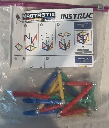 Magna-Stix Magnetic ball and rod building toy Building