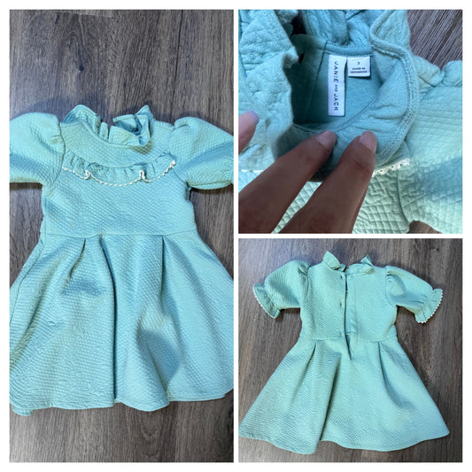 Janie and Jack Janie and Jack Girls Sage Dress size 3 EUC 3T