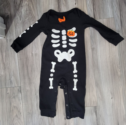 Halloween Skeleton pjs pajama Halloween onesie size 24 months 24 Months