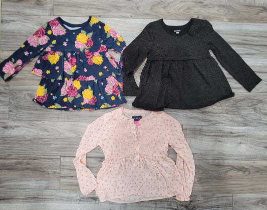 Garanimals, children's place Three pack long sleeve shirts girls 5T dressy 5T/5