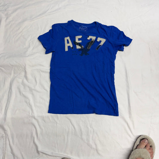 American Eagle - Mens - Sz XS Blue - S Slv - T-shirt Men's - XS