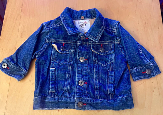 Oshkosh Adorable denim button up jacket 3 Months