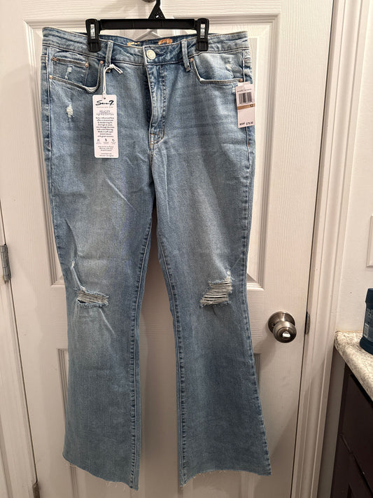 Seven New With Tags high rise slim flare jeans Women's 12