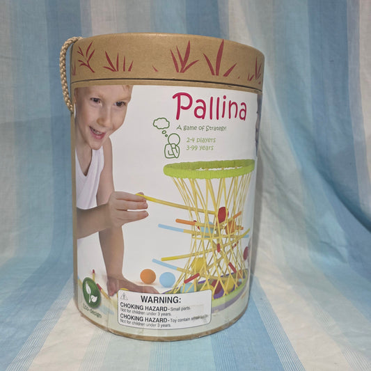 Hape Pallina Game eco-friendly materials, specifically bamboo rods and wooden balls Games