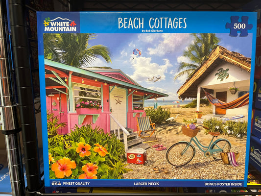 White Mountain Puzzle 500 piece puzzle. No smoking/No pet home. Assembled once.