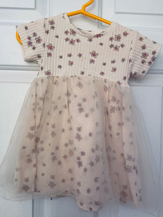 ZARA 1 1/2 years dress tulle Girls floral dress preloved 18 Months