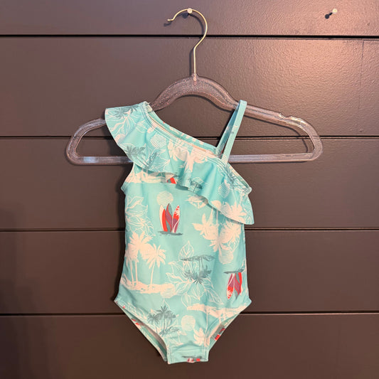 Oshkosh Bgosh One piece swimsuit surfboards 12 Months