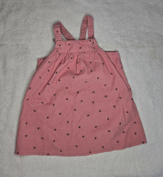 Carter's Girls' 12 month Corduroy Jumper Pink with bows 12 Months