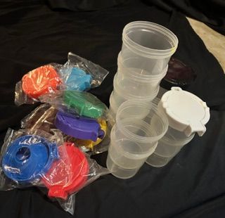 Lakeshore New No-Spill 10 Pack Paint containers with cover