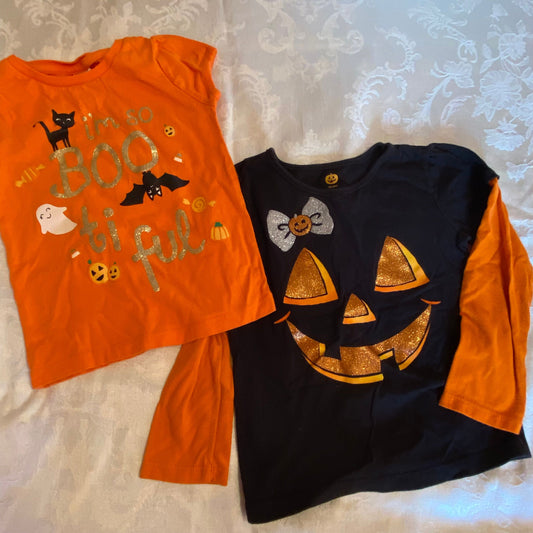 Gymboree, 3T Halloween long sleeve shirt short sleeve, pumpkin, holiday 3T
